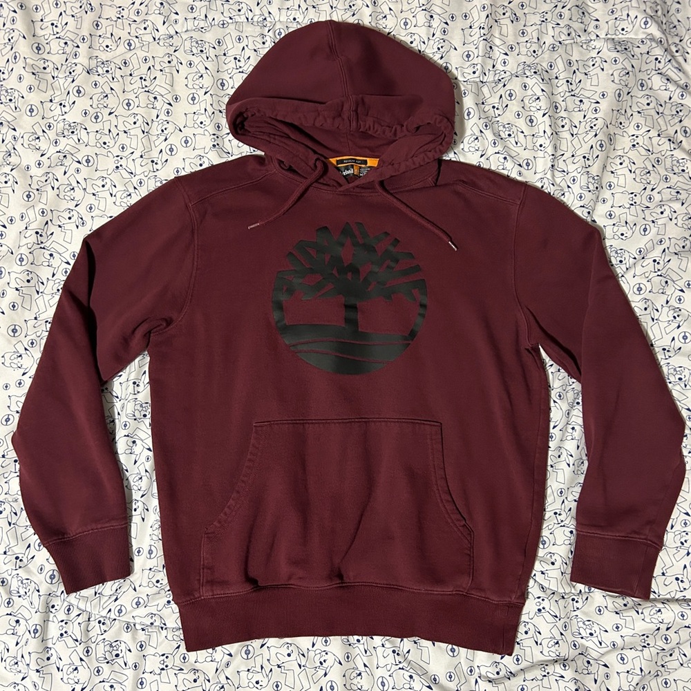 Timberland Regular Fit Maroon Hoodie